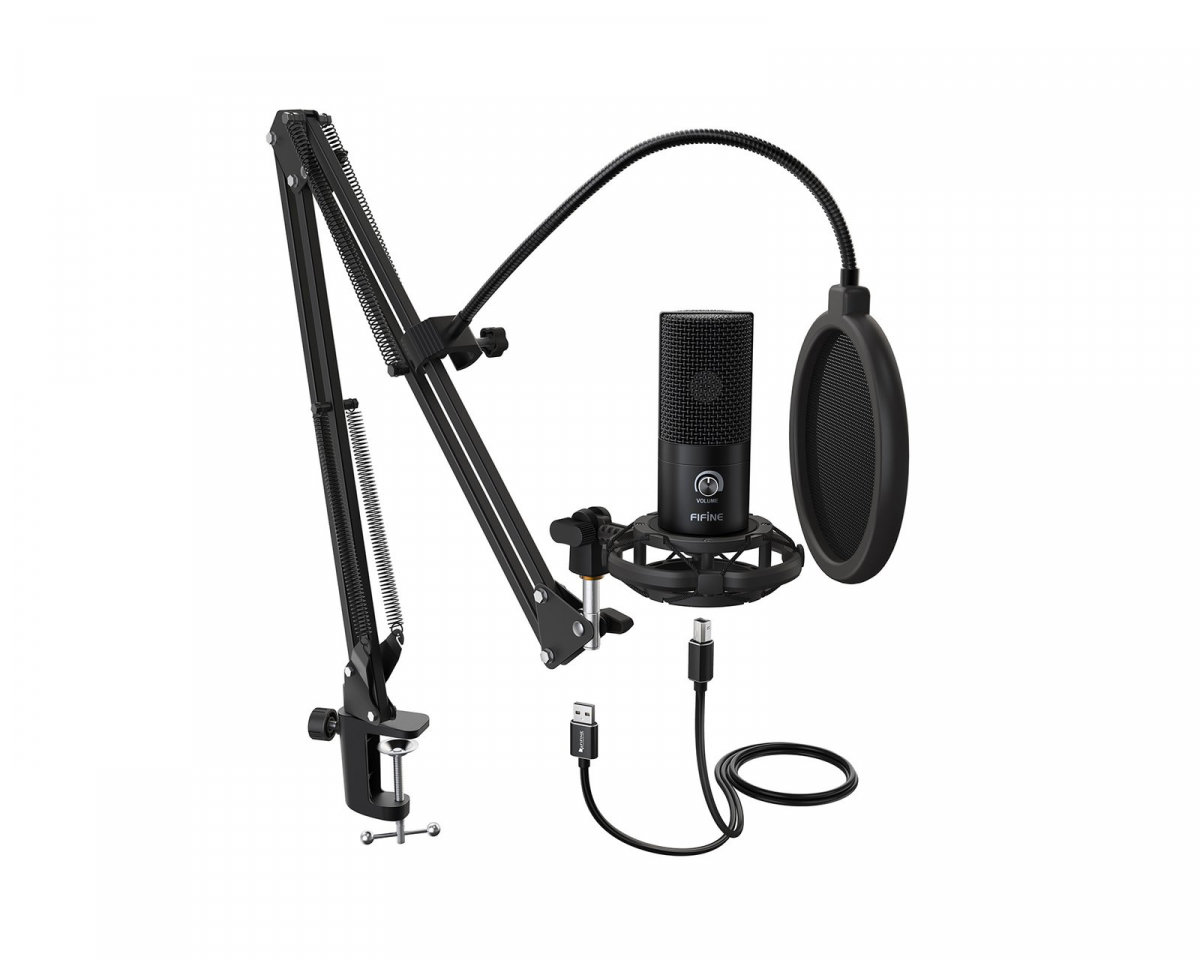 Fifine Amplligame A6T USB Gaming Microphone with Boom Arm - $35 · DISCOUNT  BROS