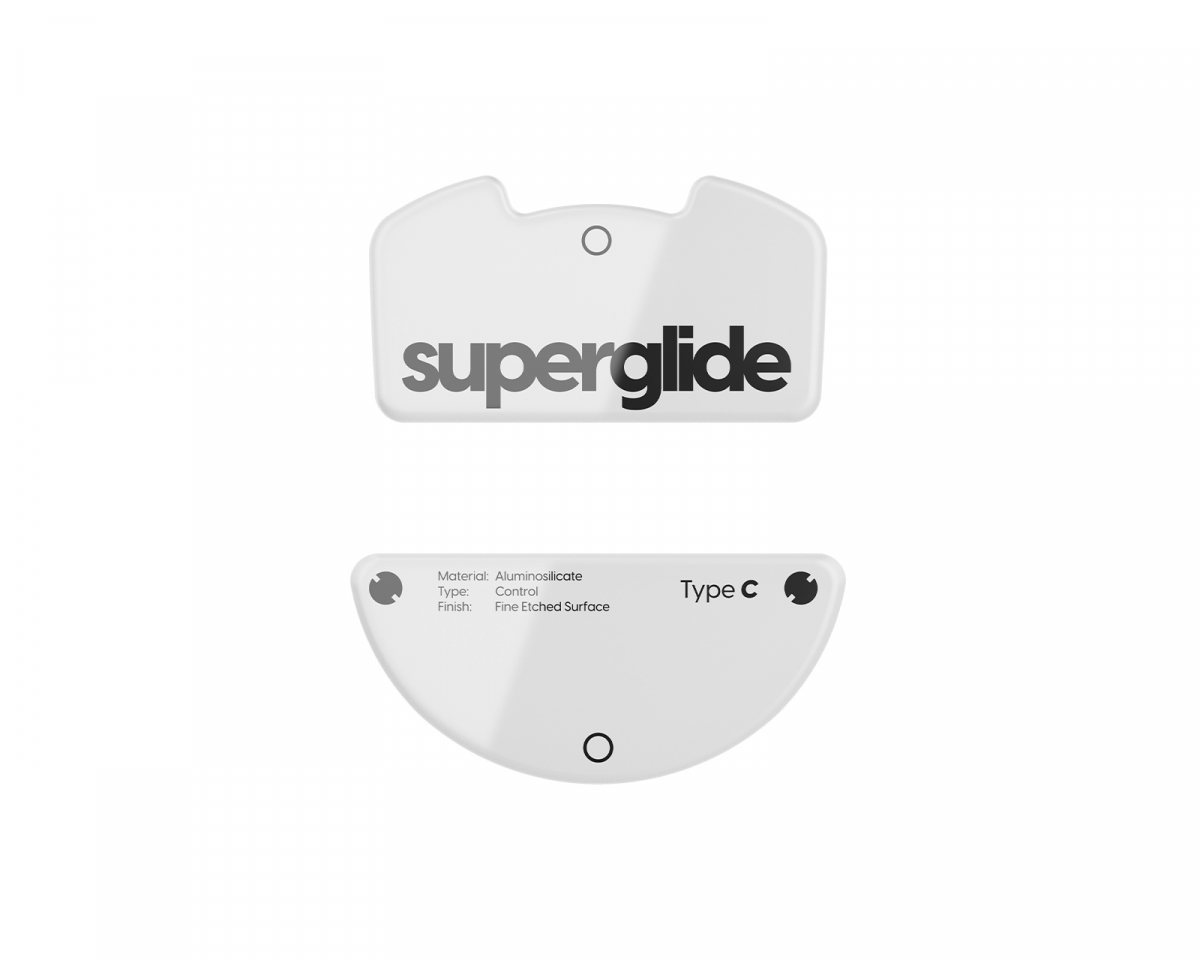 Superglide Version 2 Glas Skates till Razer Viper V3 Pro - Vit