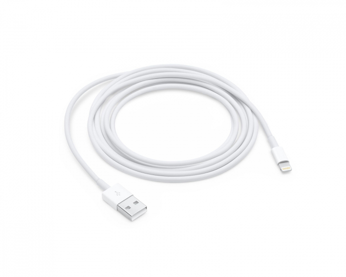 Apple Lightning till USB-kabel MFi Vit (2 Meter)