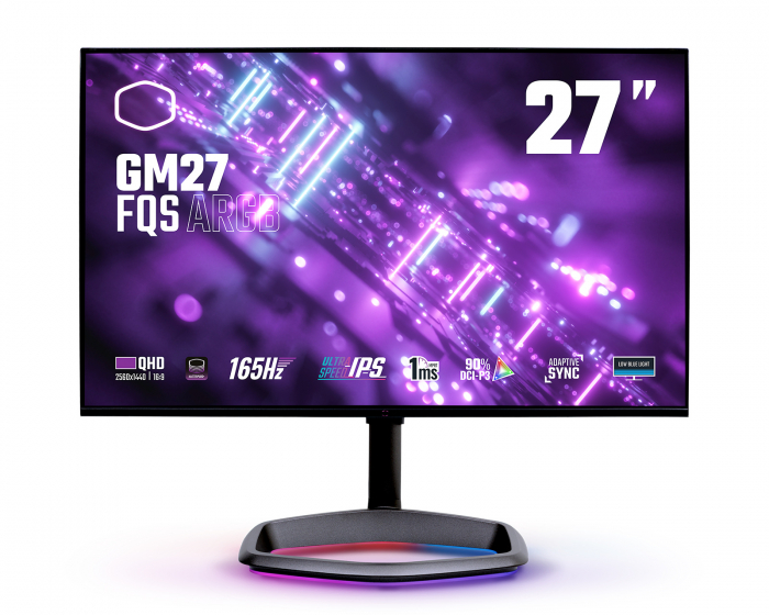 Cooler Master GM27-FQS ARGB 27” QHD IPS 165Hz 1ms Gamingskärm