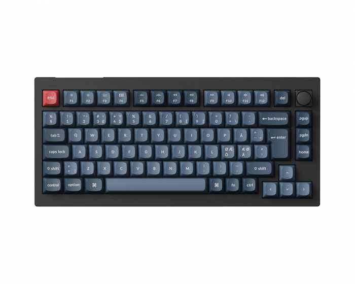 Keychron V1 Max 75% QMK/VIA RGB Hotswap Trådlöst Tangentbord [Gateron Jupiter Banana] - ISO