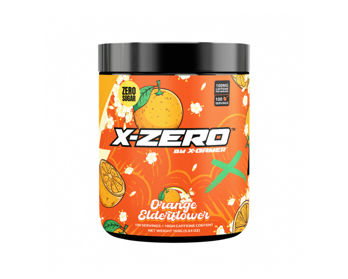 X-Gamer X-Zero Orange Elderflower - 100 Serveringar