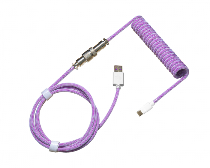 Cooler Master Coiled Cable USB-C till USB-A 1.5m - Aviator - Dream Purple