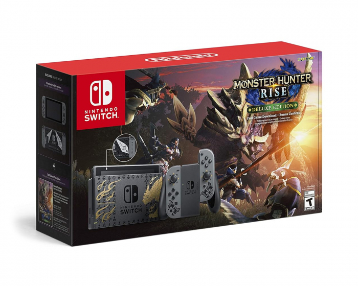 Nintendo Switch Konsol inkl. Monster Hunter Rise - Limited Edition