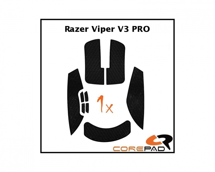Corepad Soft Grips till Razer Viper V3 Pro - Svart