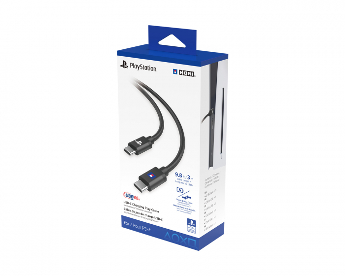 Hori Laddkabel DualSense PS5 - USB-C till USB-C - 3 Meter