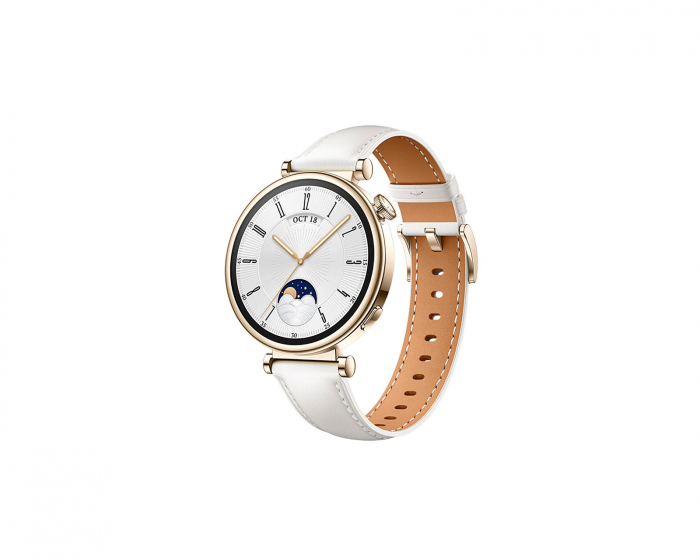 Huawei Watch GT4 41mm Classic Edition - Guld/Vit - Klocka