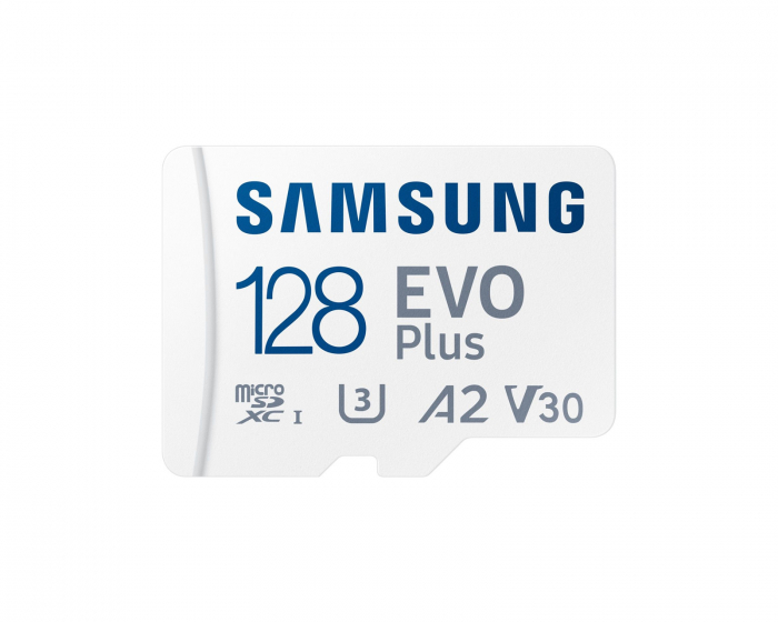 Samsung EVO Plus microSDXC UHS-I U3 128GB & SD adapter - Minneskort