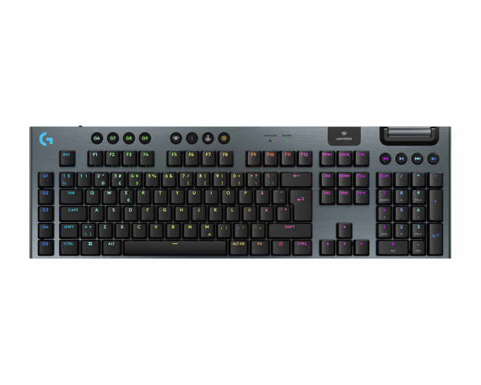 Logitech G915 X Lightspeed Trådlöst Gaming Tangentbord [Tactile] - Svart