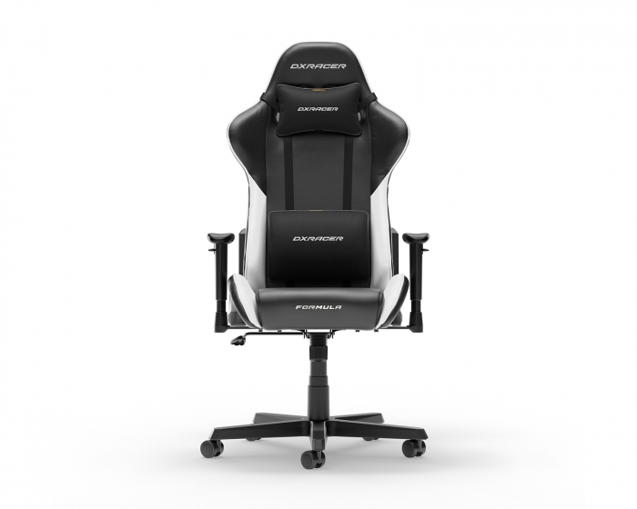 DXRacer FORMULA L Svart & Vit PVC Läder