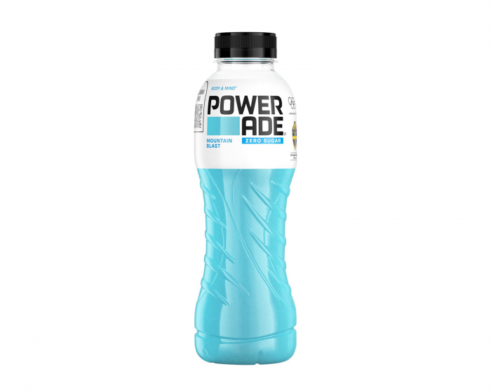 Powerade Mountain Blast Zero Sugar 50cl (Inkl. Pant)