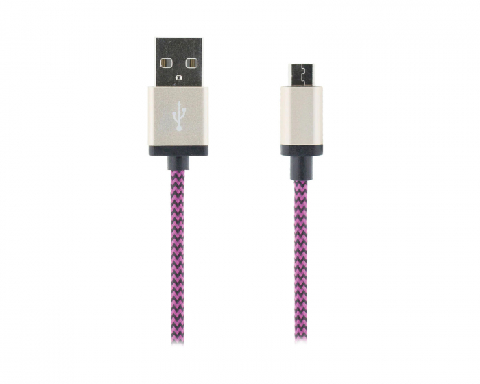 STREETZ USB-A till USB Micro-B - 1m - Lila