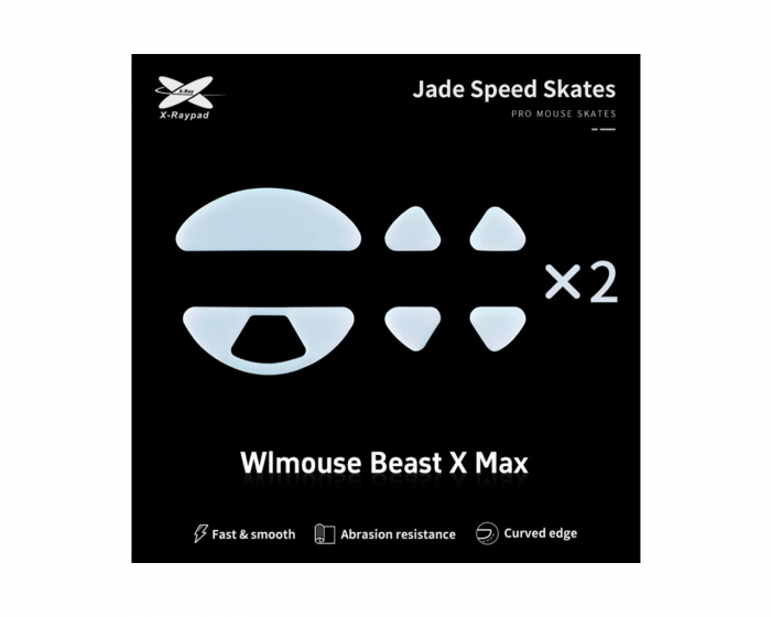 X-raypad Jade Mouse Skates till WLmouse Beast X Max