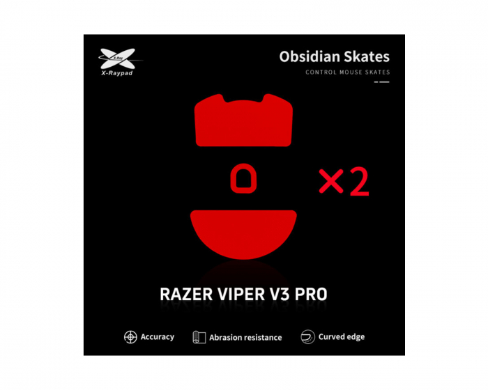 X-raypad Obsidian Mouse Skates till Razer Viper V3 Pro