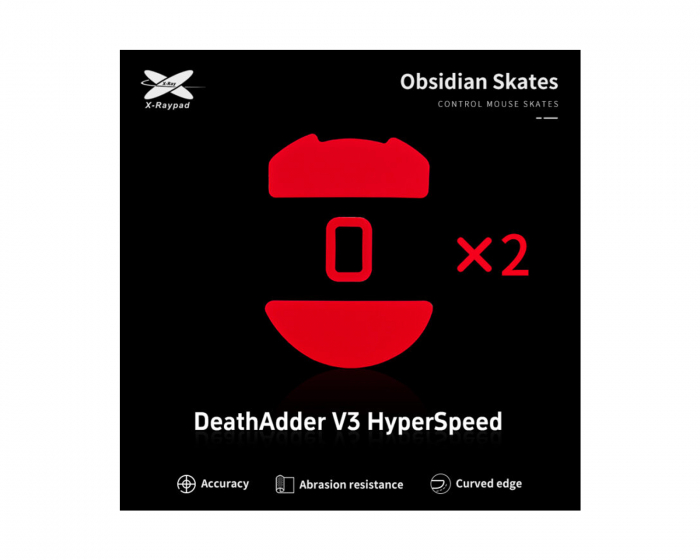 X-raypad Obsidian Mouse Skates till Razer DeathAdder V3 HyperSpeed