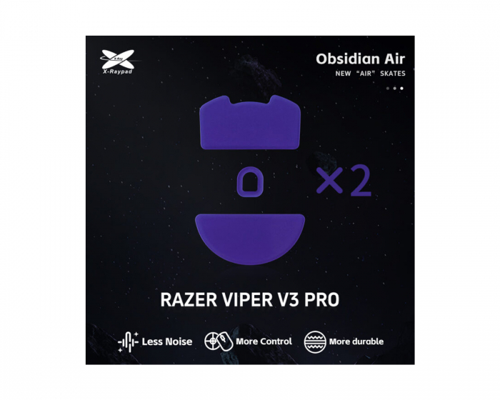 X-raypad Obsidian Air Mouse Skates till Razer Viper V3 Pro