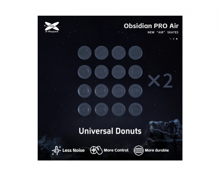 X-raypad Obsidian Air Pro Mouse Skates - Universal Donuts