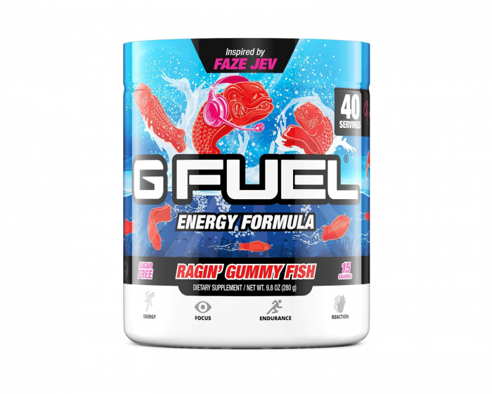 G FUEL Ragin' Gummy Fish Remastered - 40 Serveringar