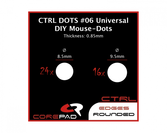 Corepad Dots CTRL - Universal DIY - Ø 8.5/9.5mm - 0.85mm