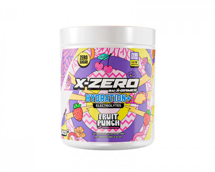 X-Gamer X-Zero Hydration+ Fruit Punch - 100 Serveringar