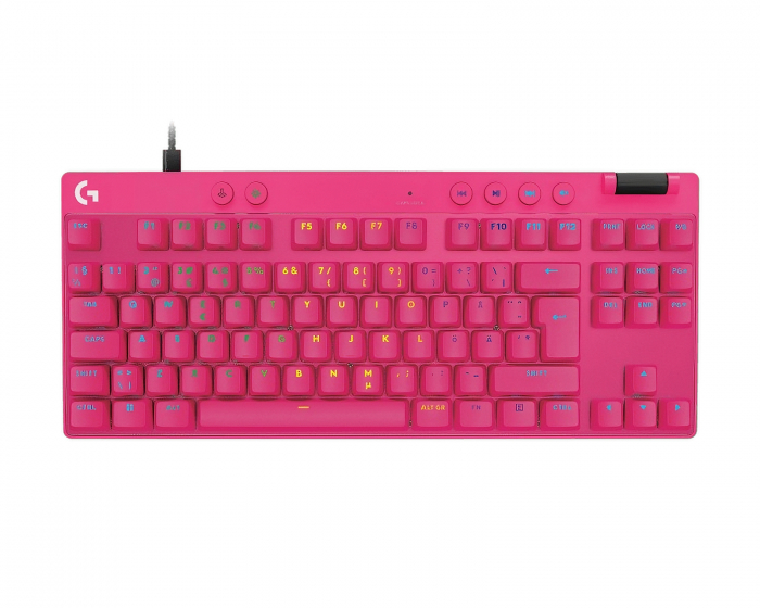 Logitech Pro X TKL Rapid Trådbundet Gaming Tangentbord [Linear] - Magenta