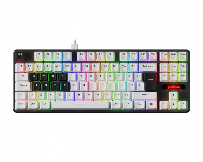 Pulsar PCMK 2 HE TKL Mekaniskt Tangentbord ISO - Vit