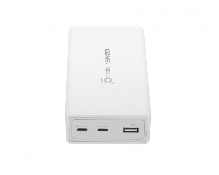 j5create GaN PD USB-C Väggladdare - 3-port - 185W