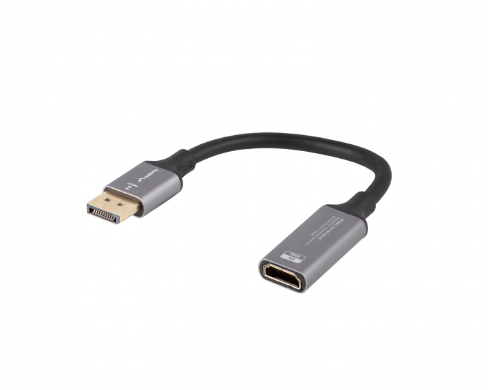 Lanberg DisplayPort till HDMI Adapter 8K Svart - 0.2m