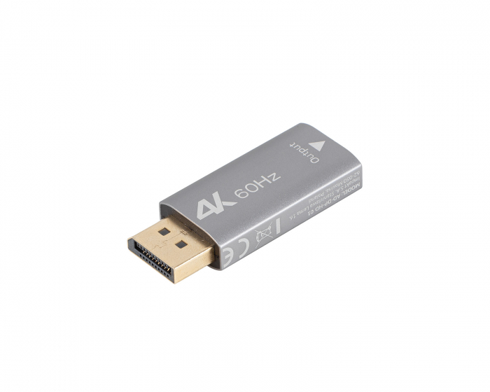 Lanberg DisplayPort till HDMI Adapter 4K - Silver