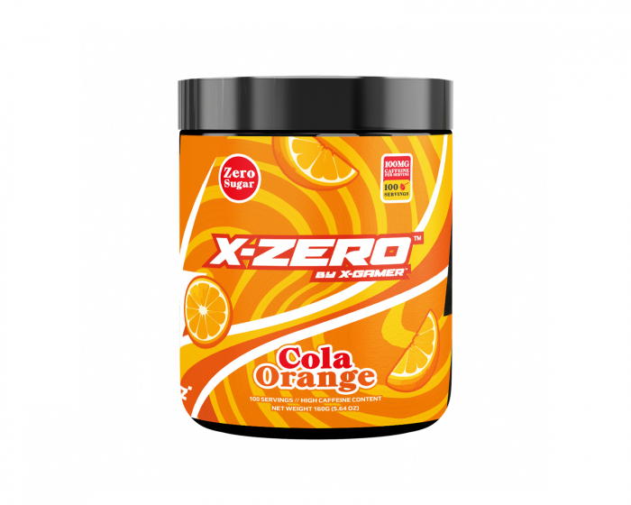 X-Gamer X-Zero Cola Orange - 100 Serveringar