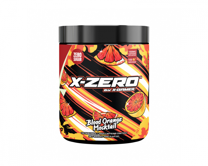 X-Gamer X-Zero Blood Orange Mocktail - 100 Serveringar