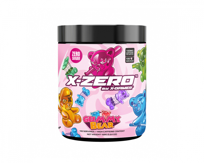 X-Gamer X-Zero Gummy Bear - 100 Serveringar