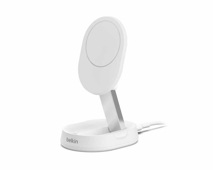 Belkin Boost Charge Pro Qi2 15W Magnetisk Laddningsstativ - Vit