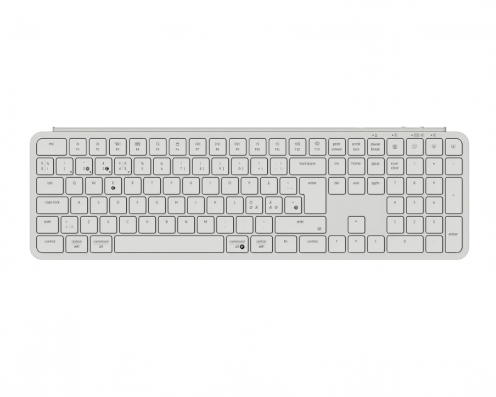 Keychron B6 Pro Ultra-Slim Trådlöst Tangentbord - Ivory White - ISO