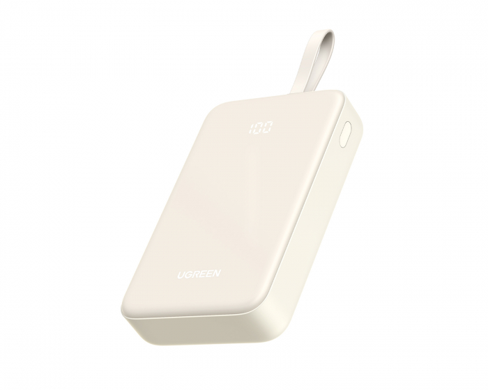 UGREEN Powerbank med inbyggd Kabel 20000 mAh