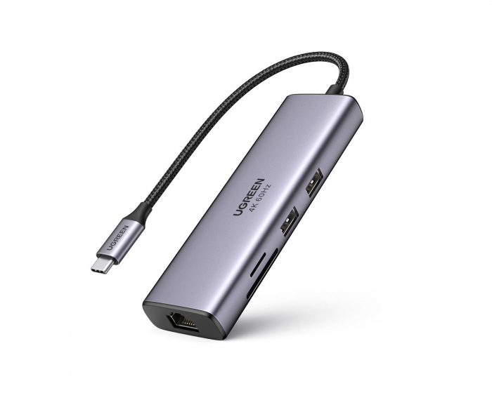 UGREEN Multifunktions USB-C Adapter med Ethernet Interface