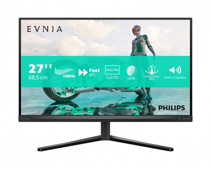 Philips Evnia 3000 27” Gamingskärm 180Hz 0,5ms FHD IPS