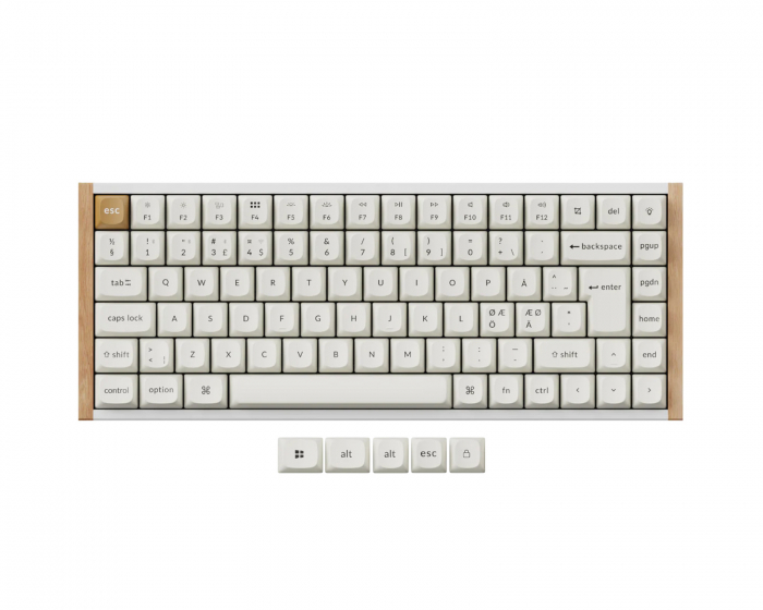 Keychron K2 HE Trådlöst QMK Tangentbord [Gateron 2.0 Purple Magnetic Switch] - Wood White