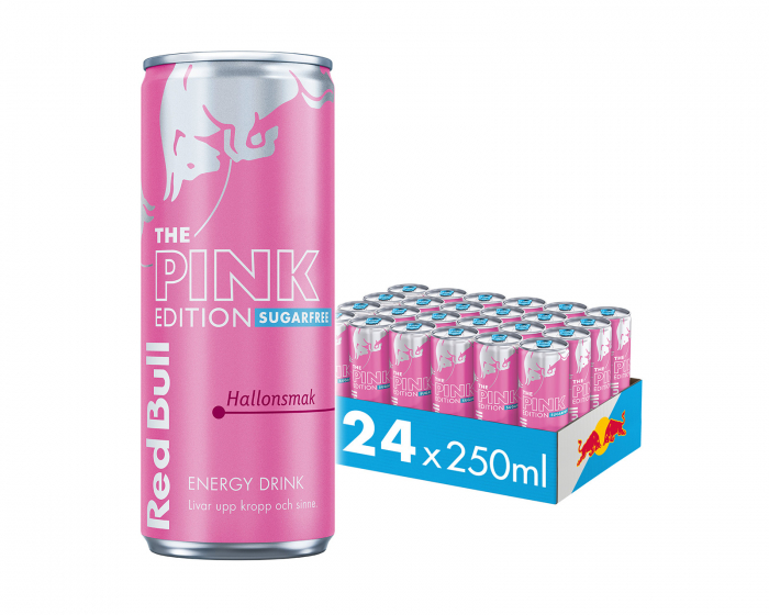 Red Bull Pink Edition Sugarfree 250ml (Hallonsmak) - 24-Pack