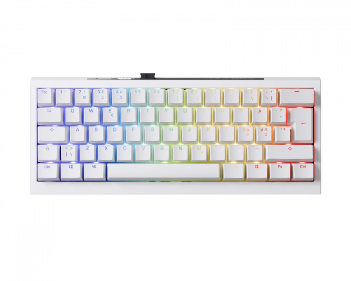 Ducky One X Mini 60% Trådlöst Gaming Tangentbord - Vit