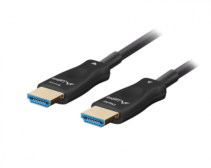 Lanberg HDMI 2.1 Kabel Optisk Svart 8k - 48Gbps - 10m