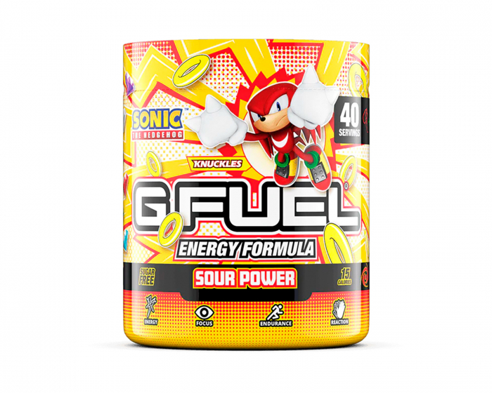 G FUEL Knuckles' Sour Power - 40 Serveringar