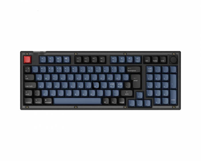 Keychron V5 QMK 96% RGB Knob Hotswap Tangentbord - Frosted Black [K Pro Red] (DEMO)