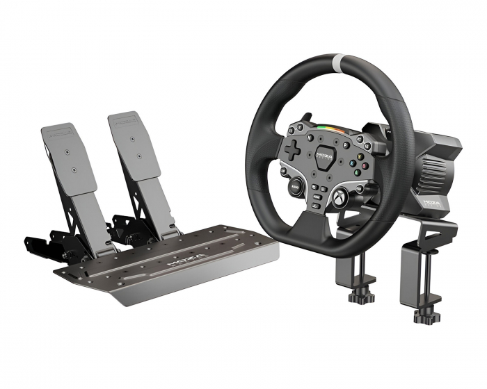 Moza Racing R3 Racing Simulator (R3 Base, ES Wheel, SR-P Lite Two Pedals, bordsklämma) (DEMO)