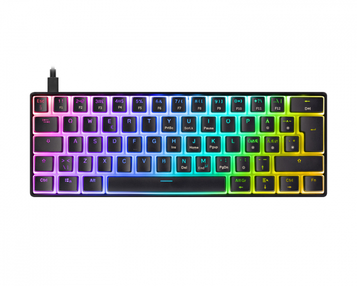 Deltaco Gaming DK475 RGB 60% Hotswap Mekaniskt Tangentbord [Pink Linear] - Svart (DEMO)