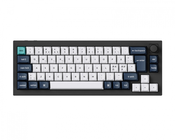 Keychron Q2 Max QMK 65% Trådlöst Mekaniskt Tangentbord [Gateron Jupiter Banana] - ISO (DEMO)