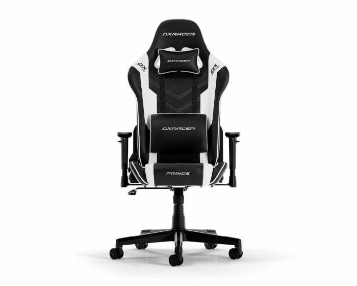 DXRacer PRINCE L Svart & Vit PVC Läder (DEMO)