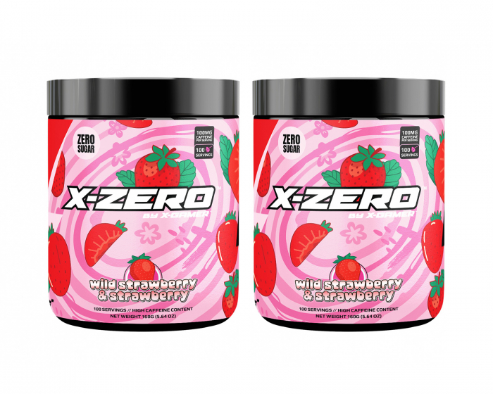 X-Gamer X-Zero Wild Strawberry & Strawberry - 2 x 100 Serveringar