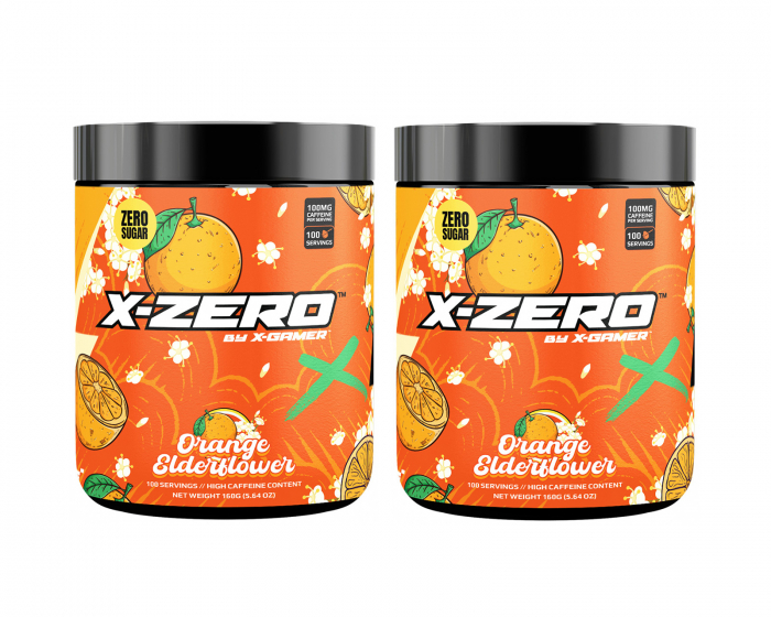 X-Gamer X-Zero Orange Elderflower - 2 x 100 Serveringar