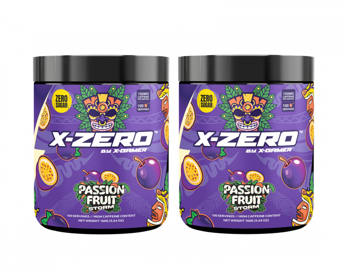 X-Gamer X-Zero Passion Fruit Storm - 2 x 100 Serveringar